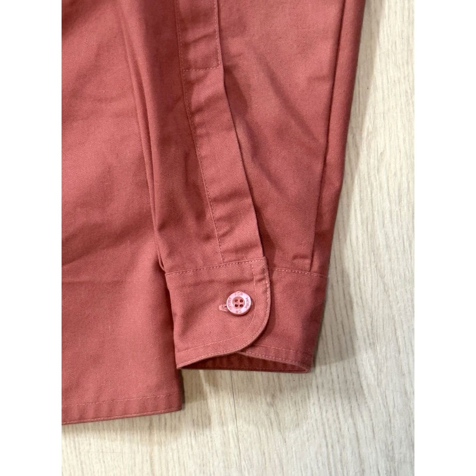 Vintage Rosa Rugosa Men’s Gwynne Long Sleeve Shirt M Dusty Rose Workwear Button-Up Size US M / EU 48-50 / 2 - 4 Thumbnail