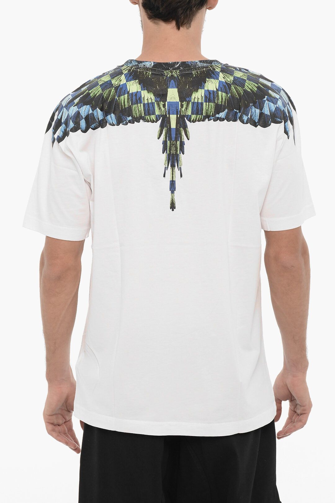 og1mm0824 Chess Wings Crewneck T-Shirt in White