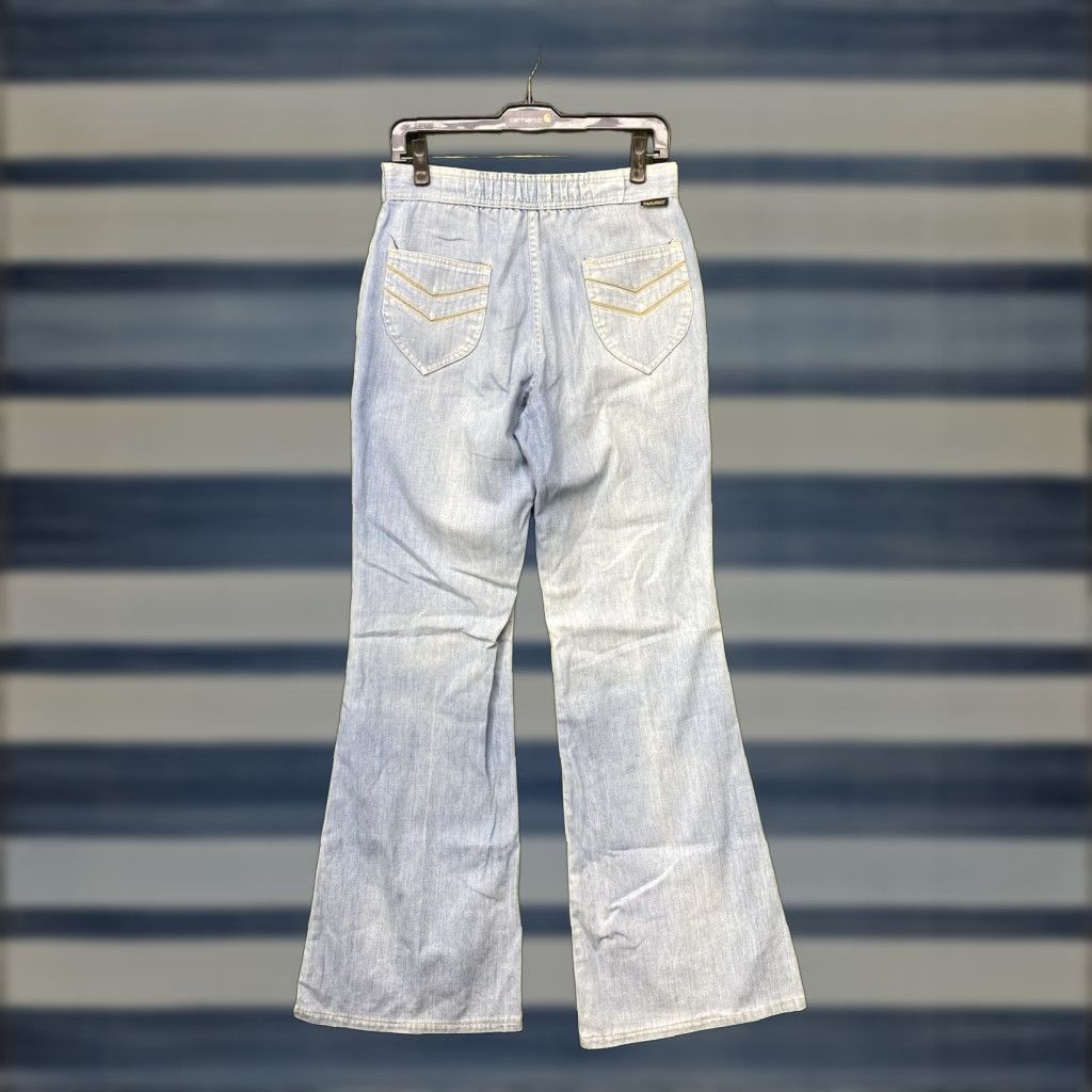 Wrangler VINTAGE Wrangler Flame Resistant Jeans 28 Regular Blue Denim 80s 90s Western USA Bell Bottoms Mens Womens Girls Boys Size 28" / US 6 / IT 42 - 1 Thumbnail