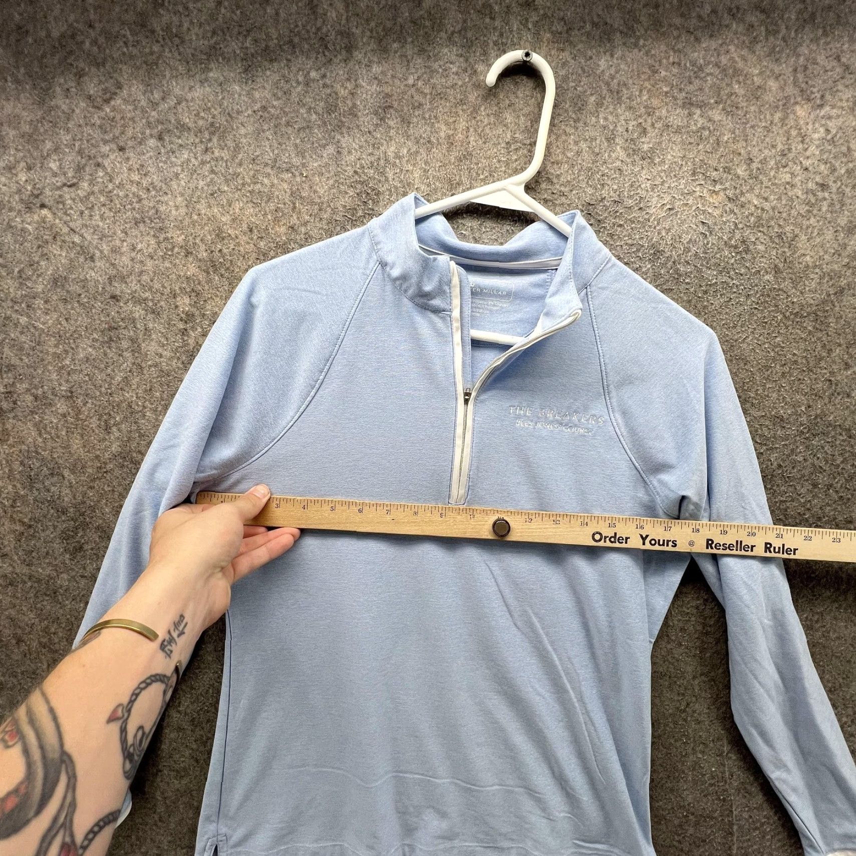 Peter Millar Peter Millar Pullover Womens M Blue 1/4 Zip Golf Shirt The Breakers Course Size M / US 6-8 / IT 42-44 - 5 Thumbnail