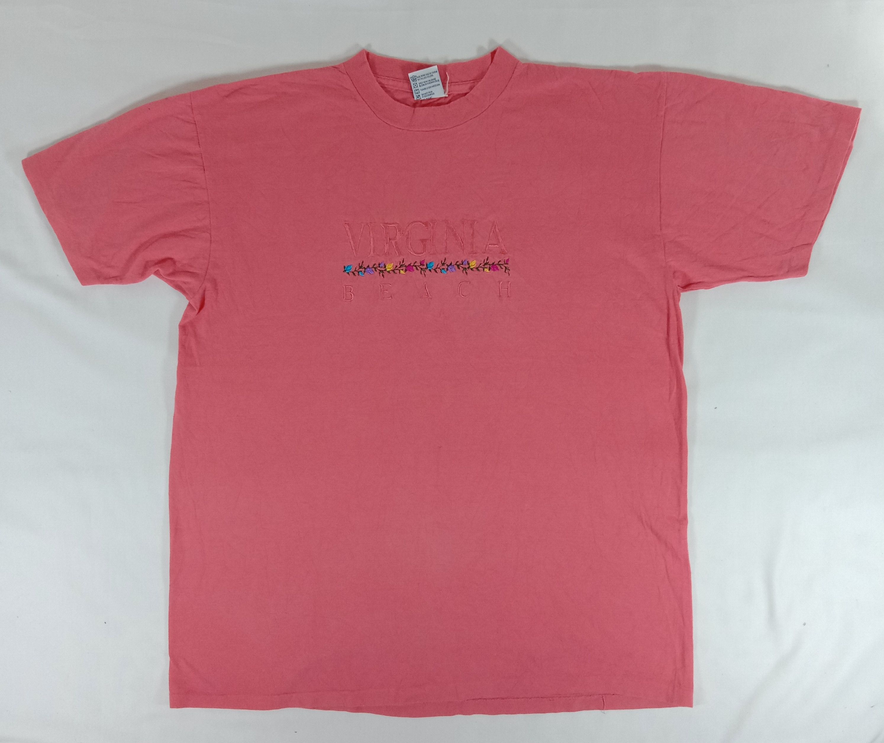 Vintage Vintage Virginia Beach Embroidery T Shirt Size US XL / EU 56 / 4 - 1 Thumbnail