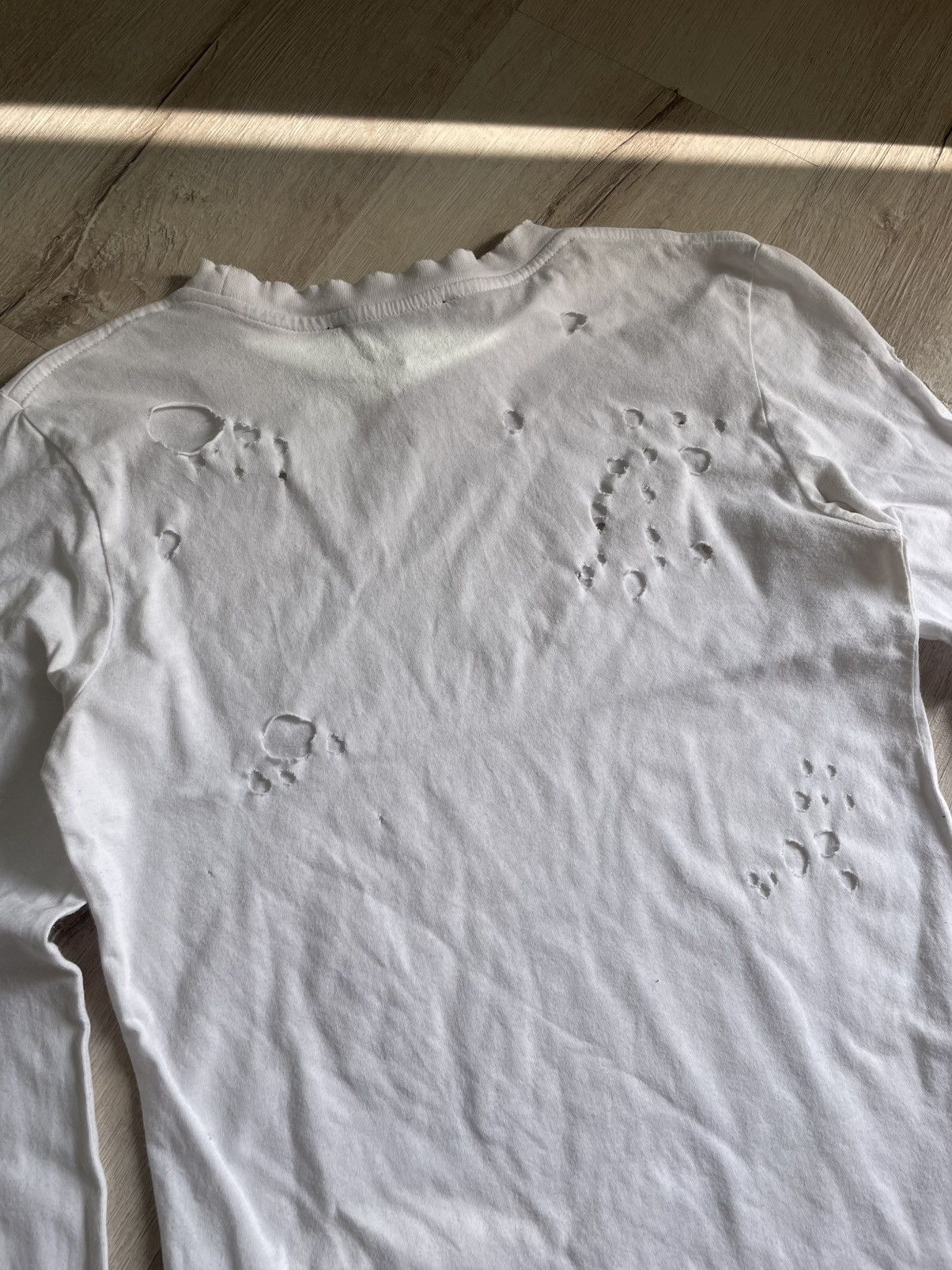 Designer × Kendall And Kylie Kendall + Kyle Distressed White Long-sleeve Size S / US 4 / IT 40 - 10 Thumbnail