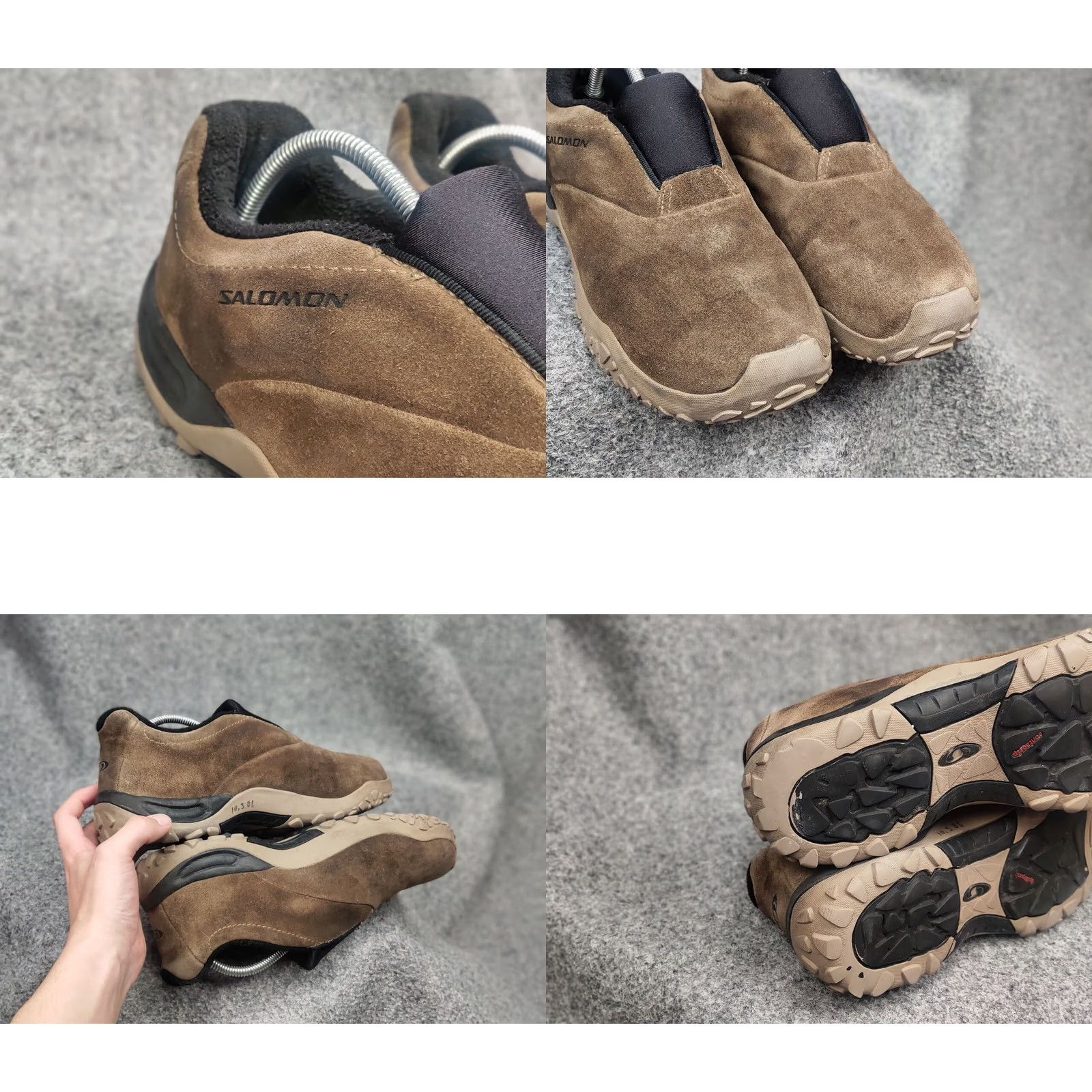 Salomon VINTAGE Salomon Contagrip Brown faded archive slipon sneakers Size US 9 / EU 42 - 10 Thumbnail