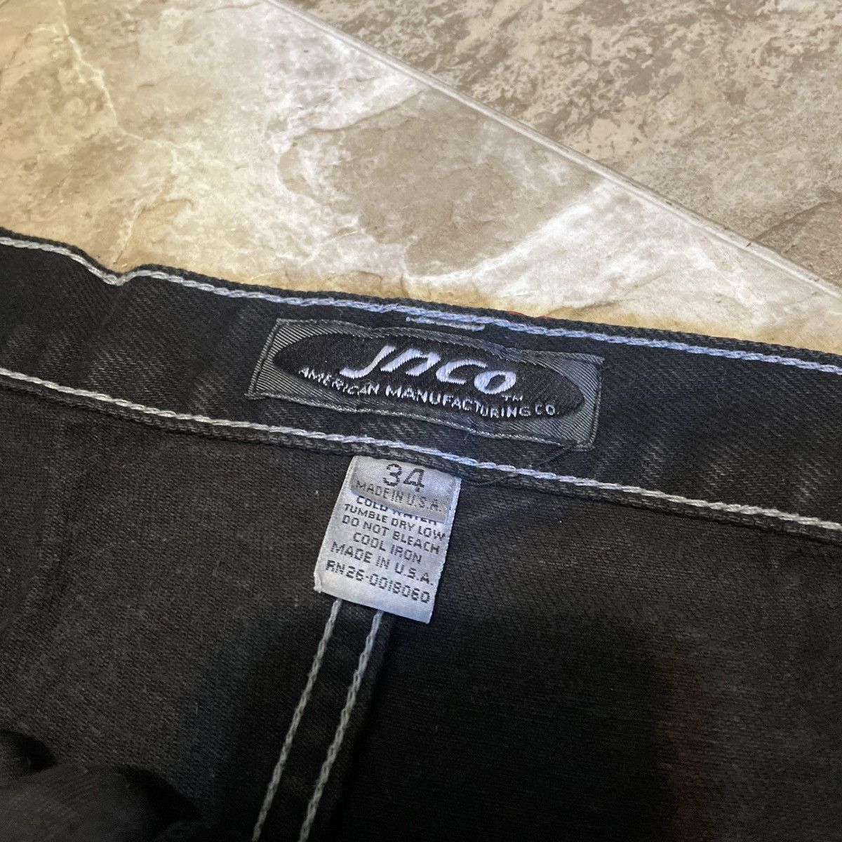 JNCO × Vintage Vintage 1980s JNCO baggy wide leg hand painted jeans Size US 34 / EU 50 - 6 Thumbnail