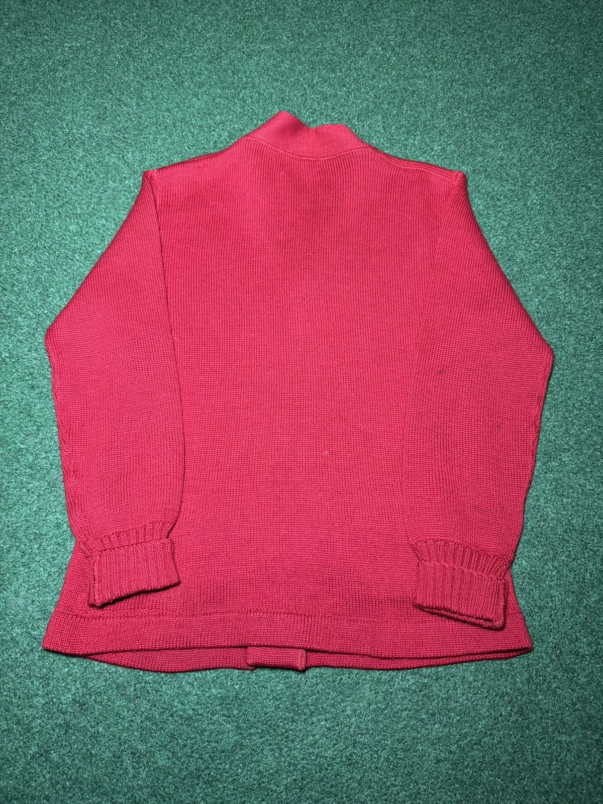 Vintage Vintage 50s 60s Red Cardigan Knit Med True Vintage Sweater Size US M / EU 48-50 / 2 - 5 Thumbnail