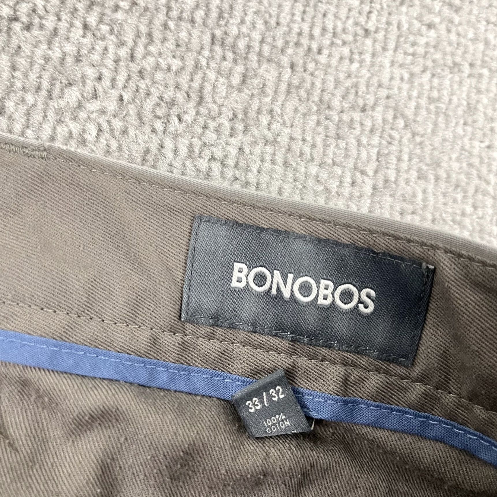 Bonobos Bonobos Friday Pants Men 33 x 32 Athletic Fit Gray Workwear Office Slacks Casual Size US 33 - 2 Thumbnail