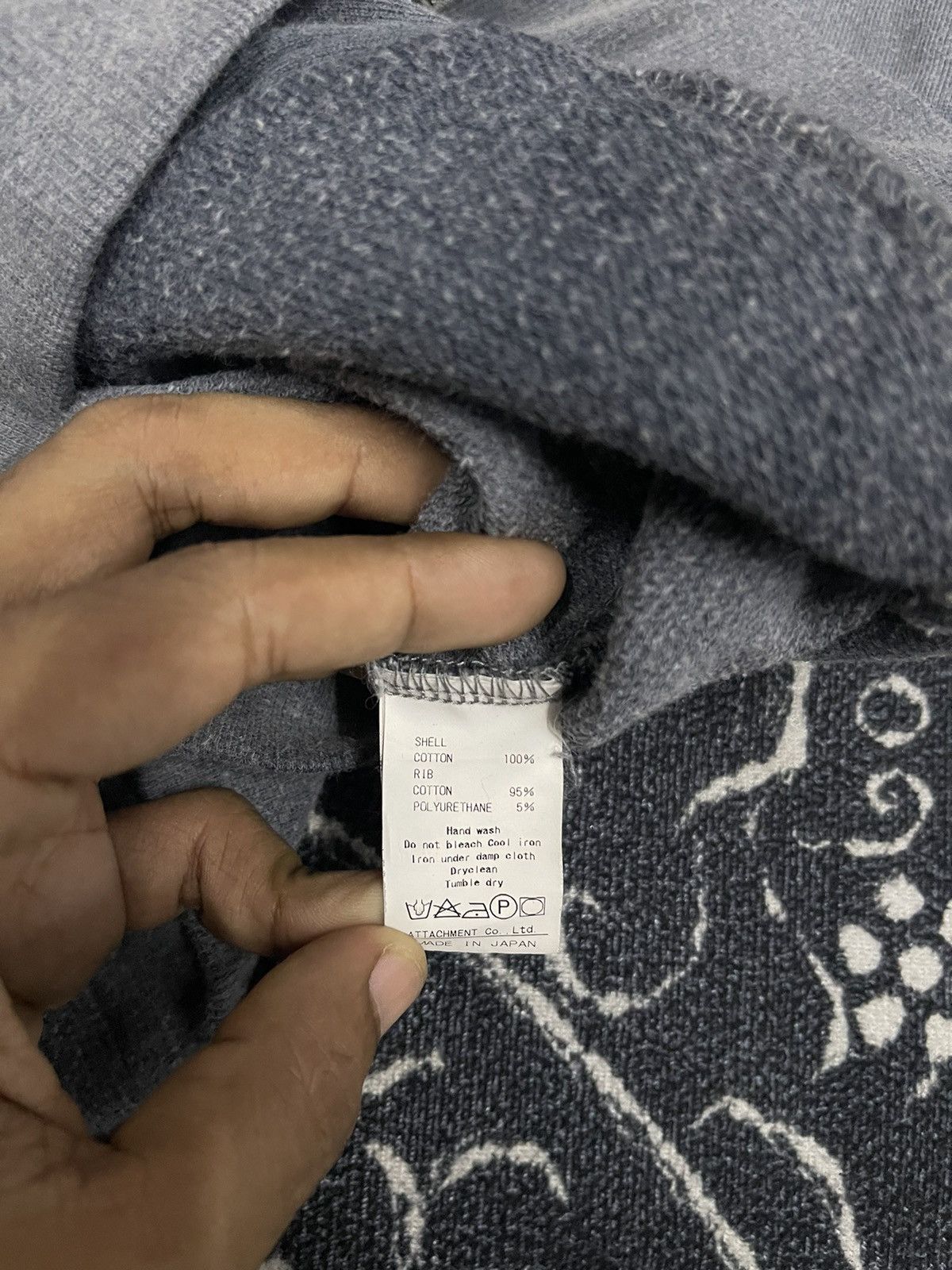 Attachment 90s ATTACHMENT HOODIE ZIPPER RARE DESIGN Size US S / EU 44-46 / 1 - 11 Thumbnail