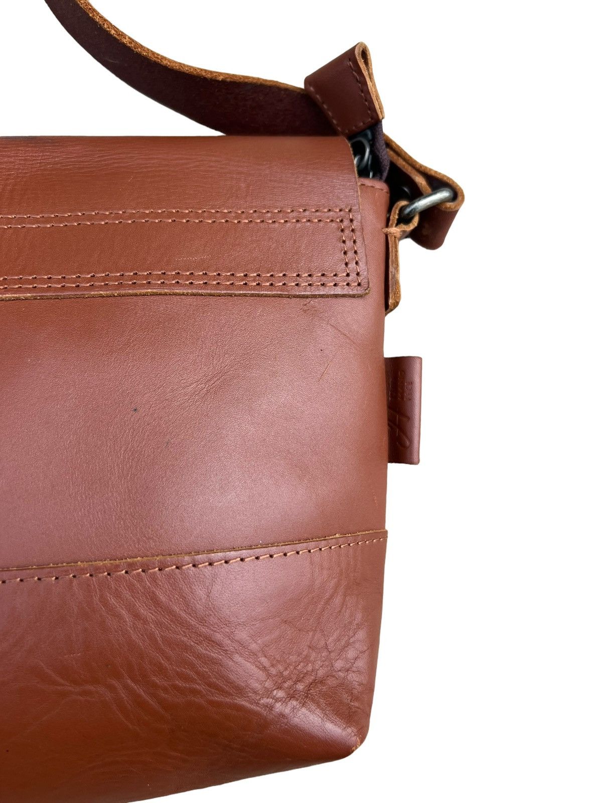 Leather Vintage H1203 Mano Fece Japan Leather Bag Size ONE SIZE - 7 Thumbnail