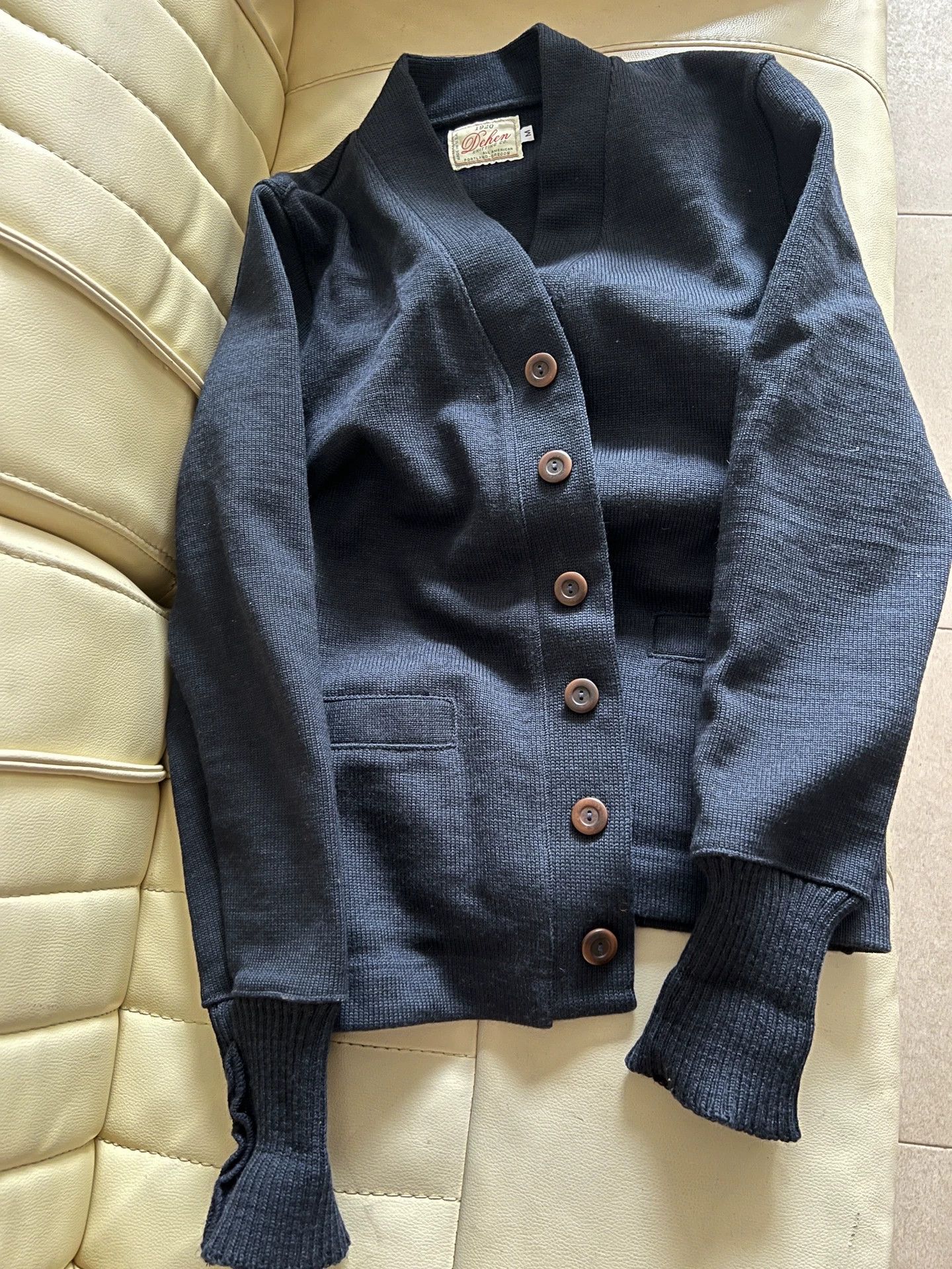 Dehen 1920 DEHEN1920 Wool Cardigan Sweater Size US M / EU 48-50 / 2 - 1 Thumbnail