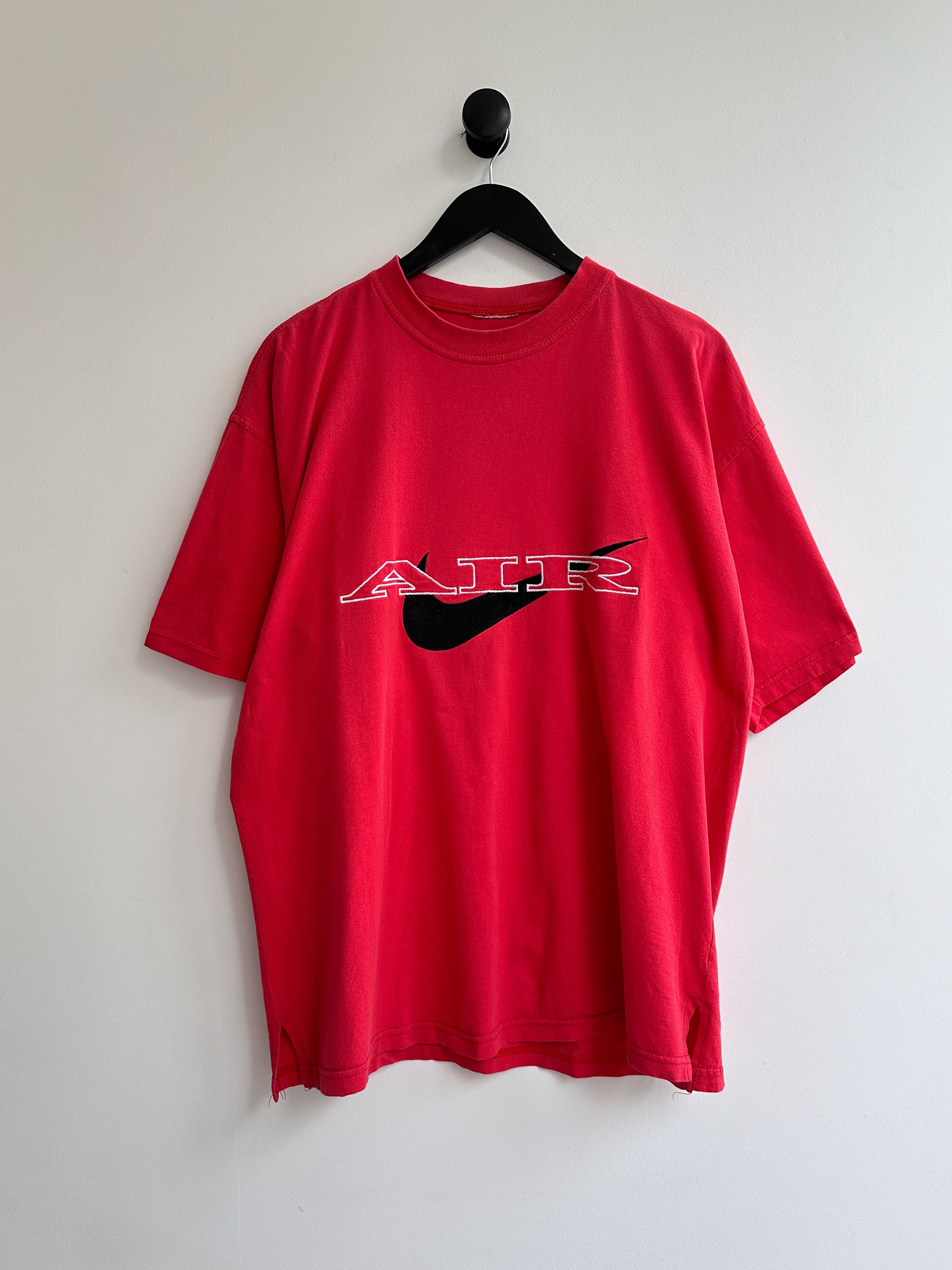 Nike Vintage 90s Nike Air Swoosh Tee Shirt Size US XL / EU 56 / 4 - 1 Thumbnail