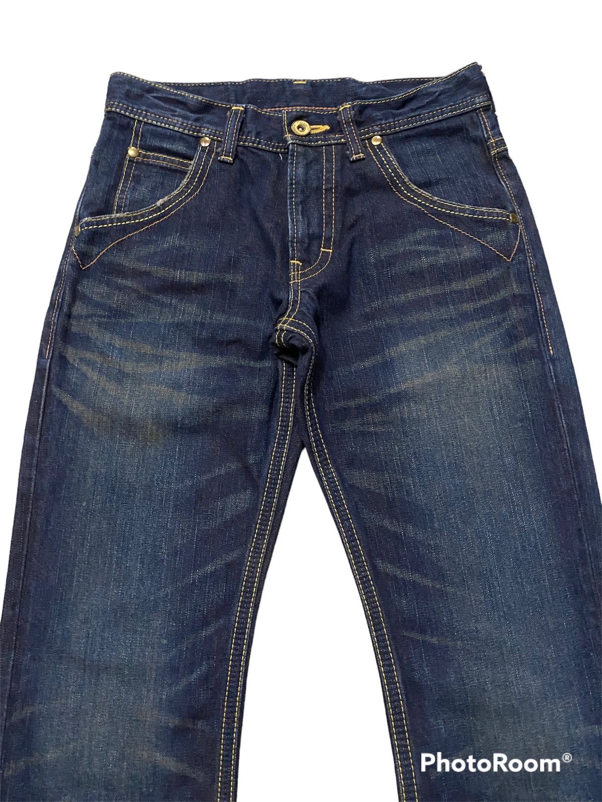 If Six Was Nine × Tornado Mart × Wrangler Flare Jeans Wrangler Gold Thread Western Denim Flared Size US 29 - 7 Thumbnail