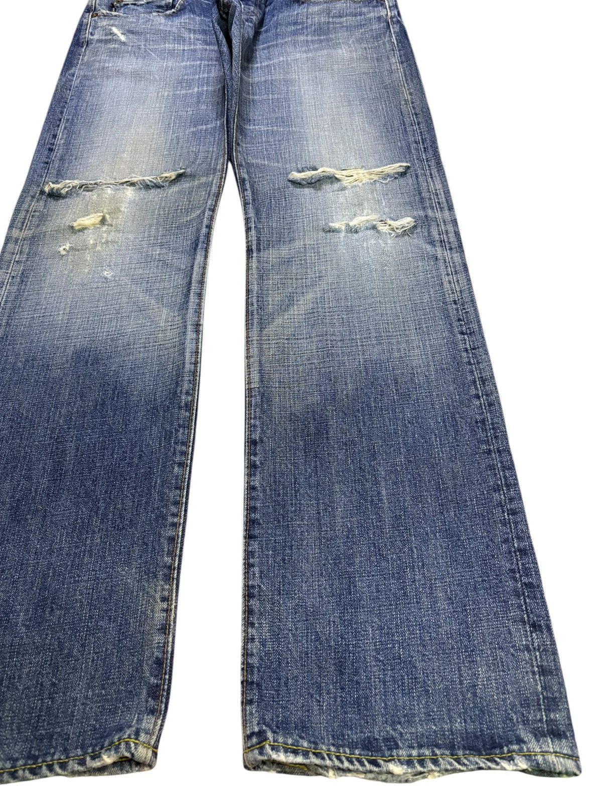 Eternal × Japanese Brand Vintage Eternal Mud Wash Distressed Ripped Baggy Jeans Size US 35 - 7 Thumbnail