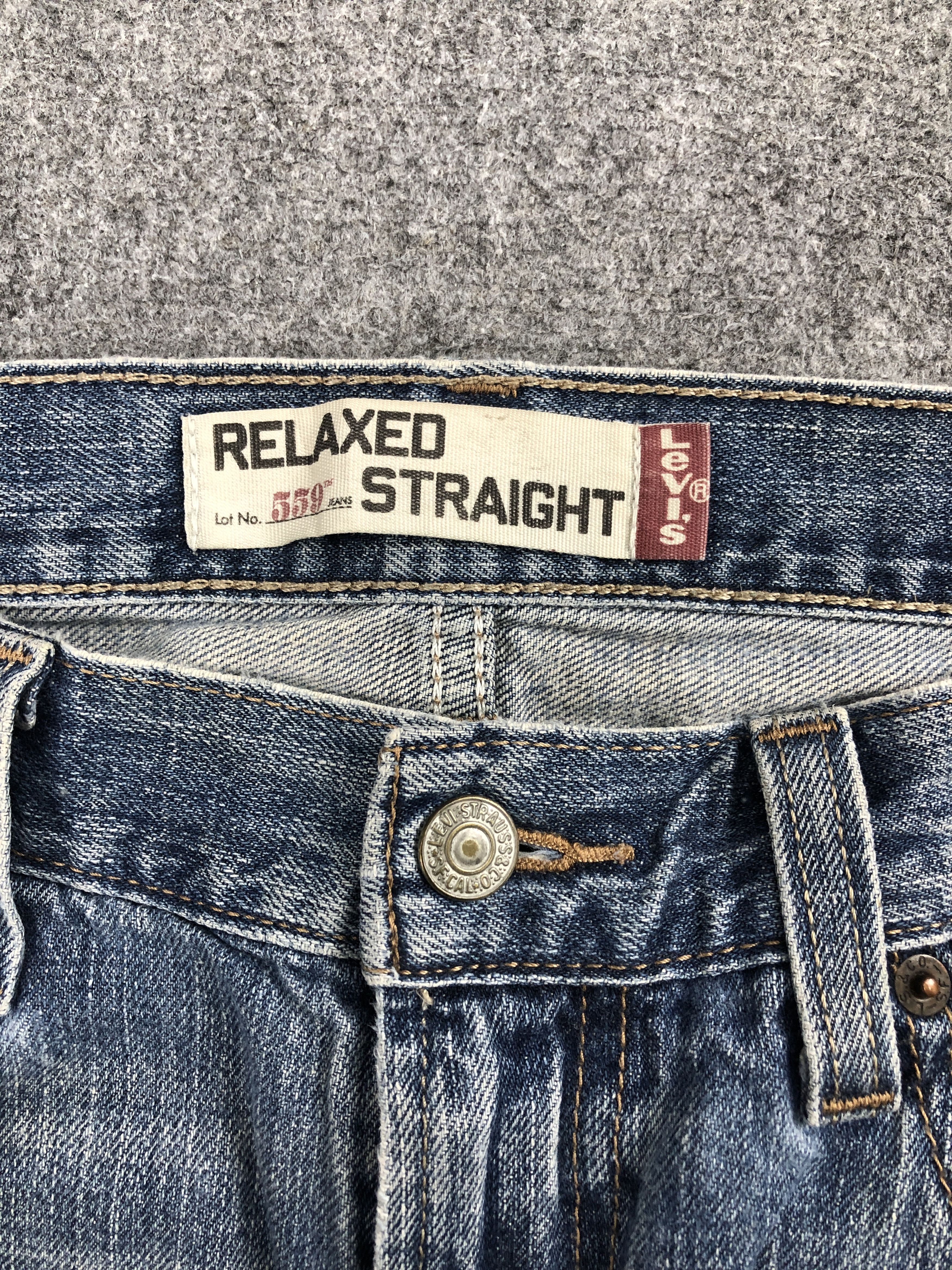 Levi's Vintage Distressed Levis 559 Relaxed Straight Jeans DP2449 Size US 32 / EU 48 - 9 Thumbnail