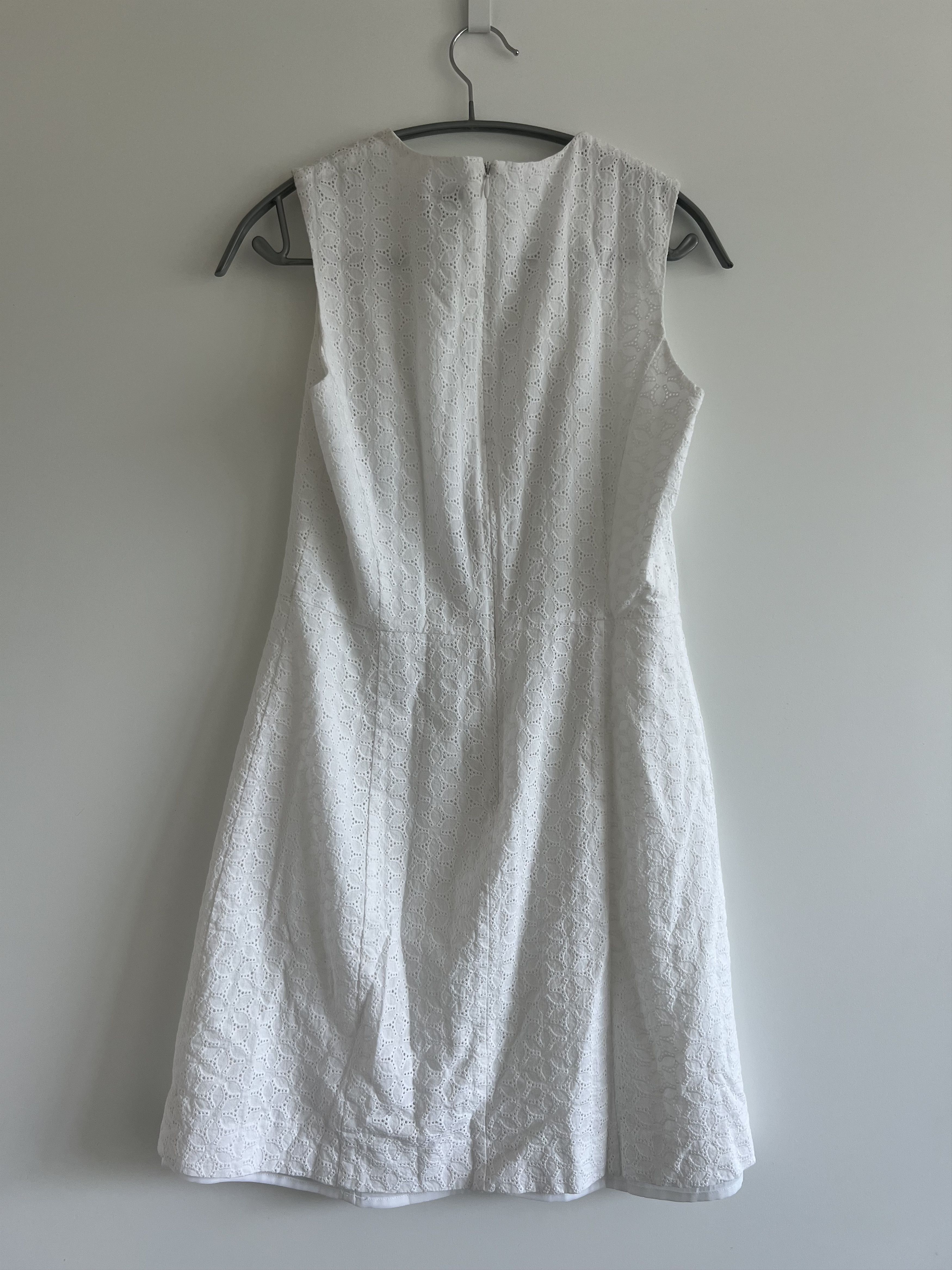 Theory Theory White Eyelet Sleeveless Dress - Size 4 Size S / US 4 / IT 40 - 1 Thumbnail