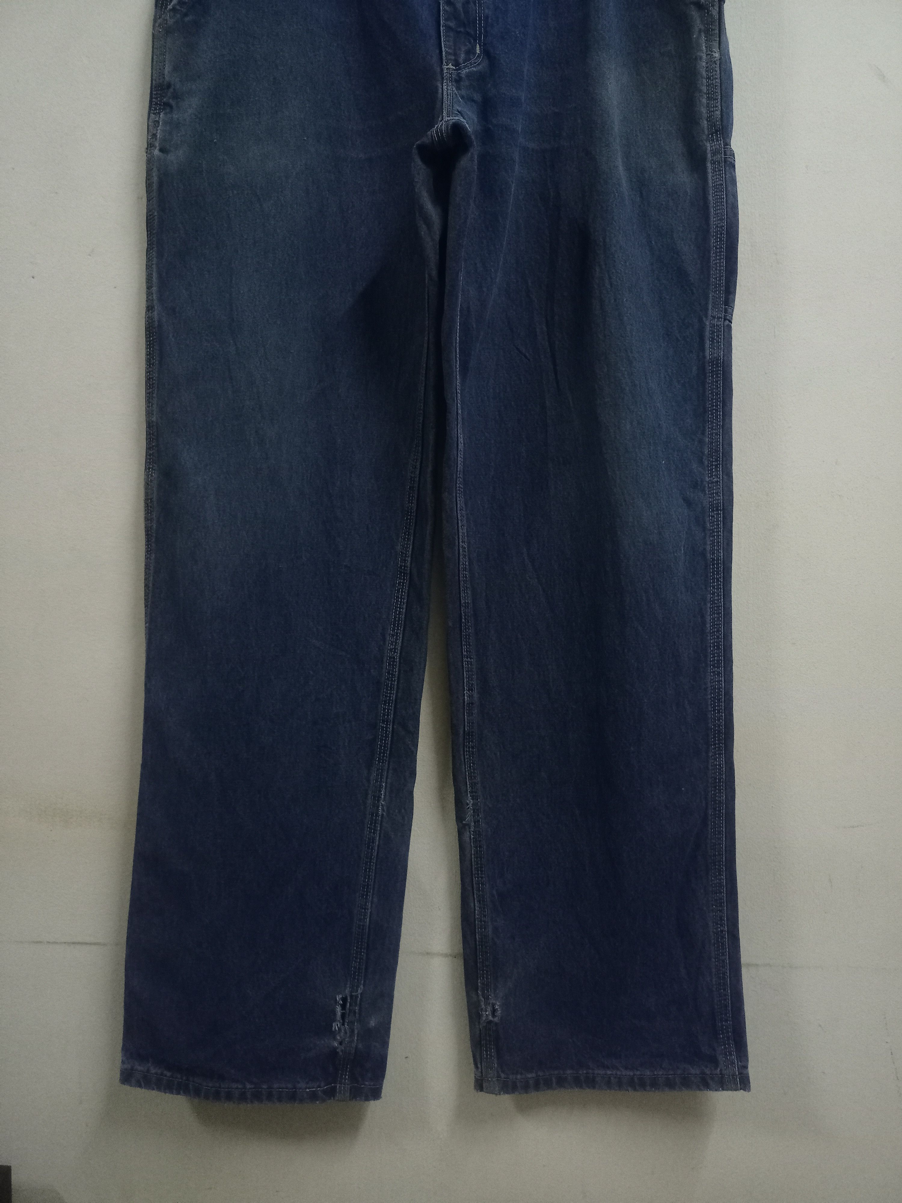 Carhartt Vintage Carhartt Blue Wash Baggy Carpenter Denim Size US 37 - 5 Thumbnail