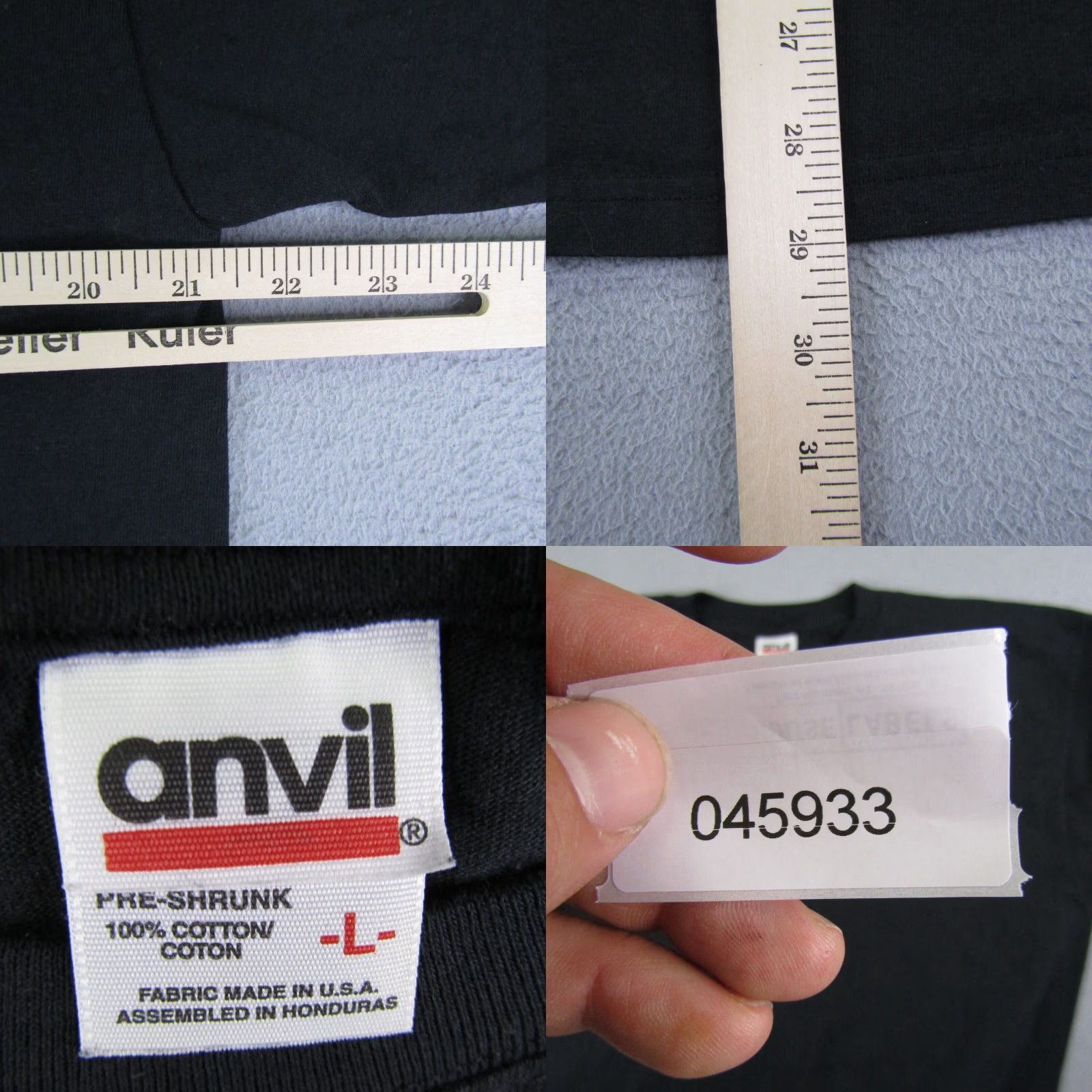 Anvil VINTAGE Anvil Star Trek T-Shirt Mens Large Black Graphic Print 90s Movie Promo Single Stitch Size US L / EU 52-54 / 3 - 8 Thumbnail