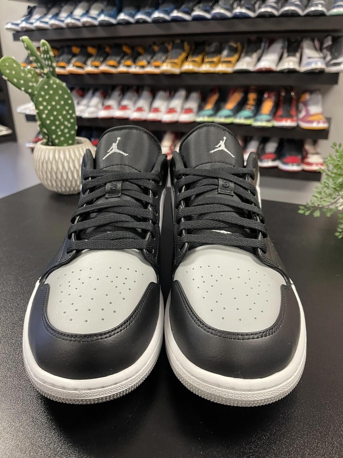 Nike Size 14 - Air Jordan 1 Low Men's LT Smoke Grey/Black-White Size US 14 / EU 47 - 2 Thumbnail