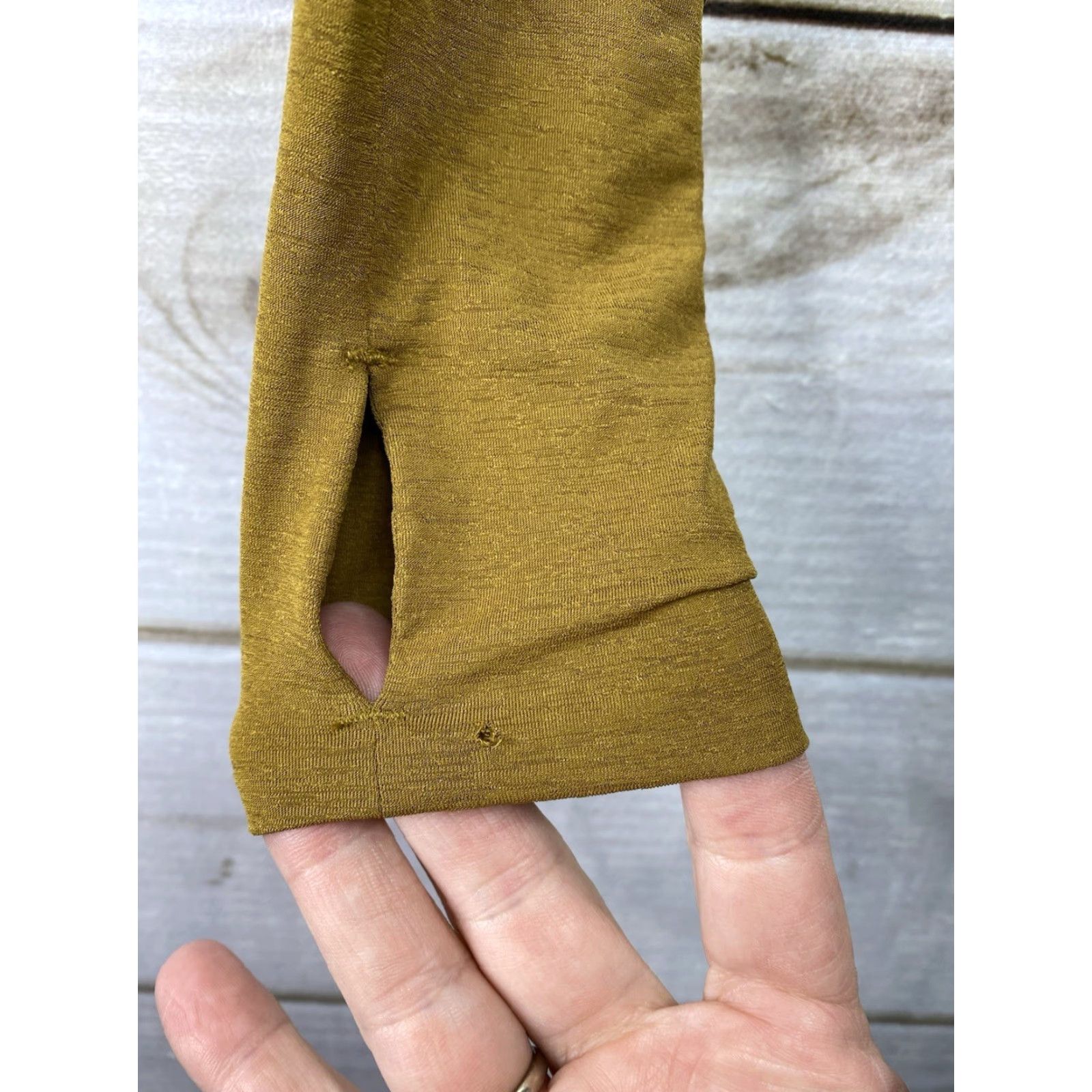 Free People Free People Movement Tempo Top XS Gold Long Sleeve Pullover Blouse Womens Spring Casual Knit Shirt Size XS / US 0-2 / IT 36-38 - 4 Thumbnail
