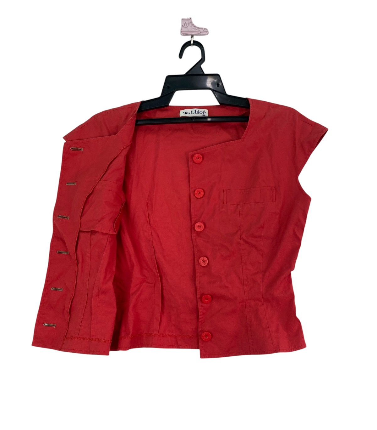 Vtg 90s Miss Chloe button up waistcoat jacket