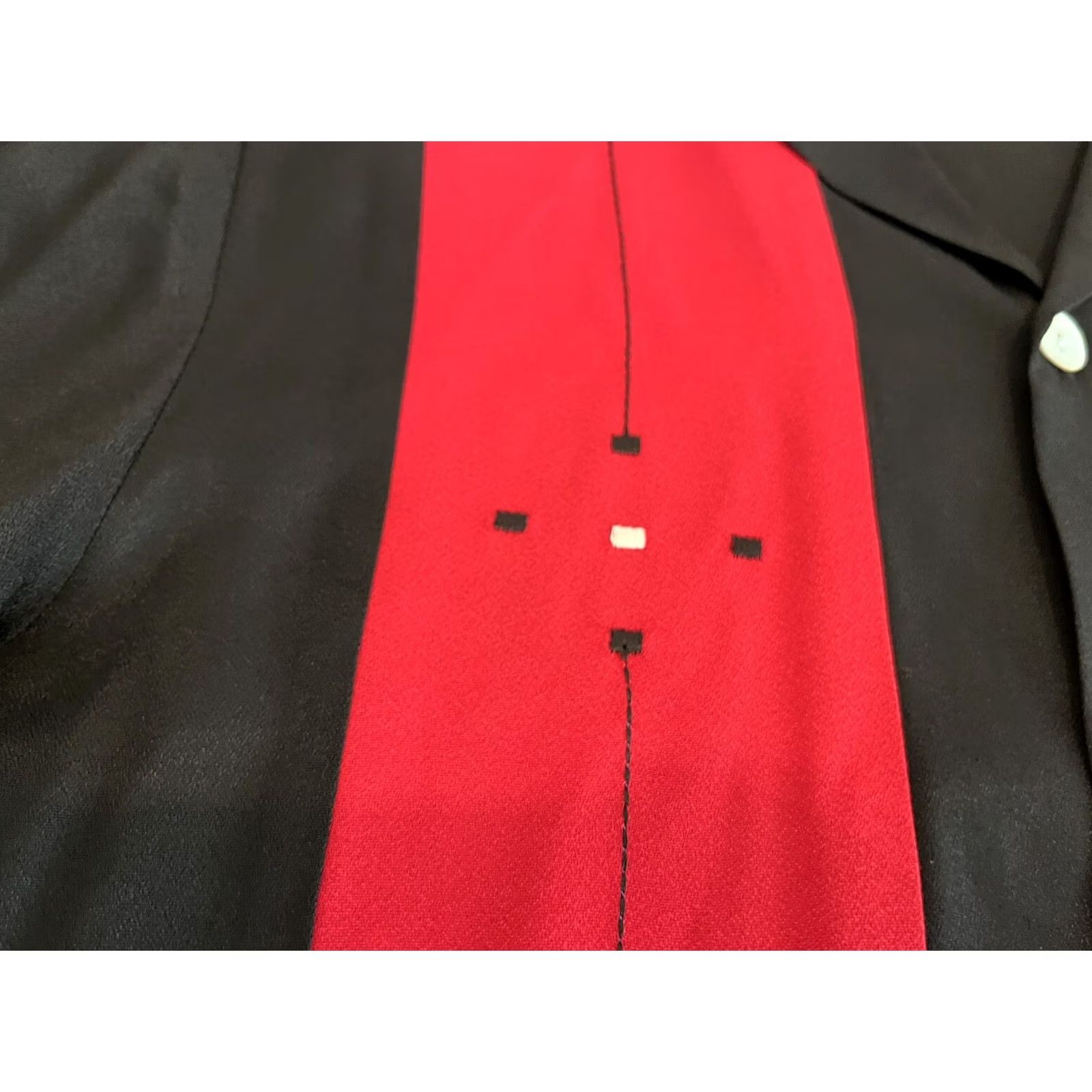 Vintage Da Vinci Button-Up Shirt Men L Black Rayon Acetate Embroidered Retro 90s California Two and a Half Men Charlie Sheen Size US L / EU 52-54 / 3 - 4 Thumbnail