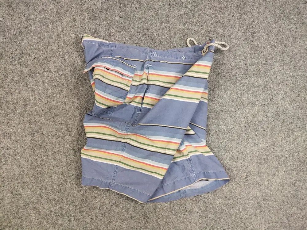 Polo Ralph Lauren Vintage 90's Polo Ralph Lauren Canvas Blue Striped Shorts Size US 36 / EU 52 - 7 Thumbnail