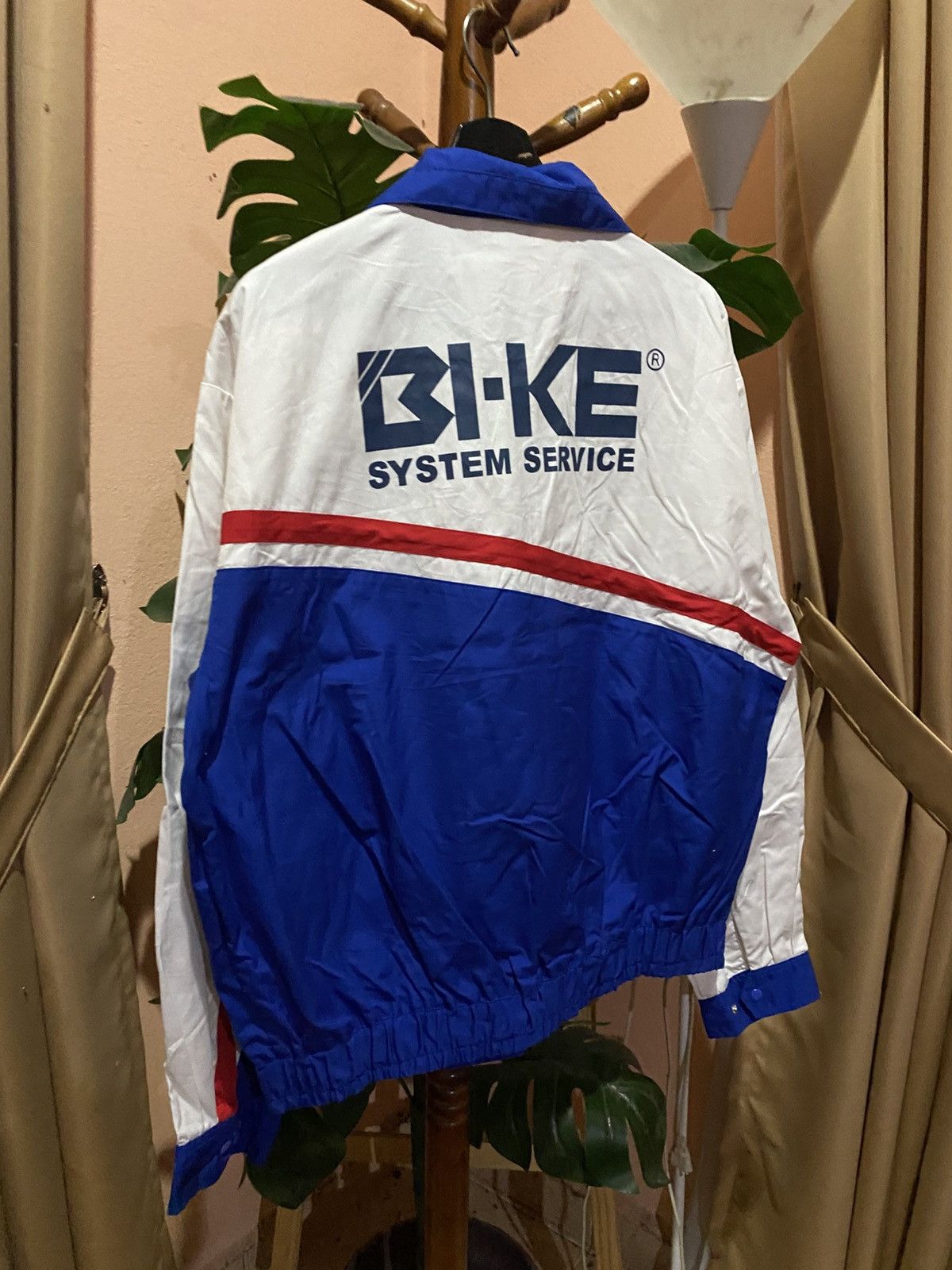 BKE Vintage BI-KE System Service Jacket Blue White Red Size US XXL / EU 58 / 5 - 10 Thumbnail
