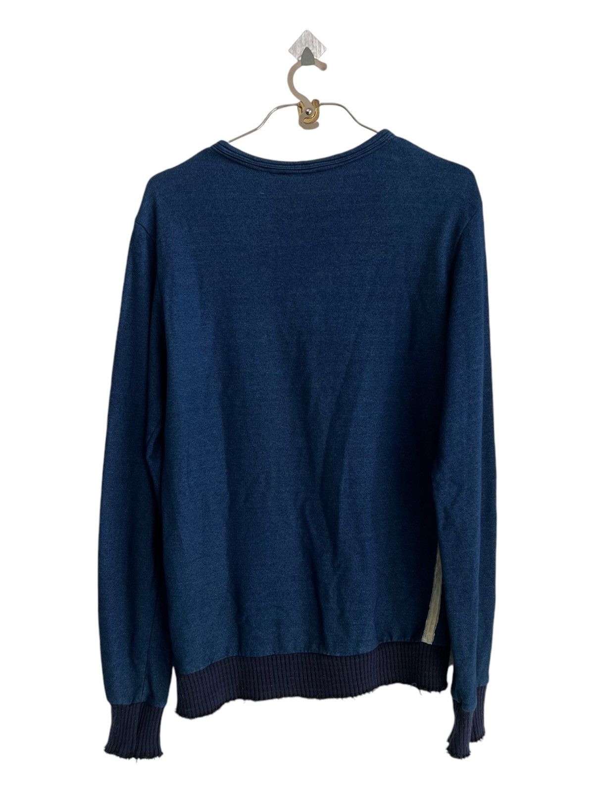 Giorgio Brato OG Giorgio Brato Lucky Star Leather Indigo Dyed Knit Sweater Size US M / EU 48-50 / 2 - 6 Thumbnail