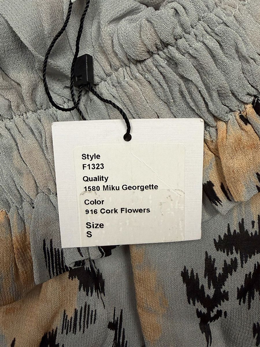 Ganni Ganni Mini Skirt with Floral Print, Blue/Yellow, Size S Size 26" / US 2 / IT 38 - 4 Thumbnail