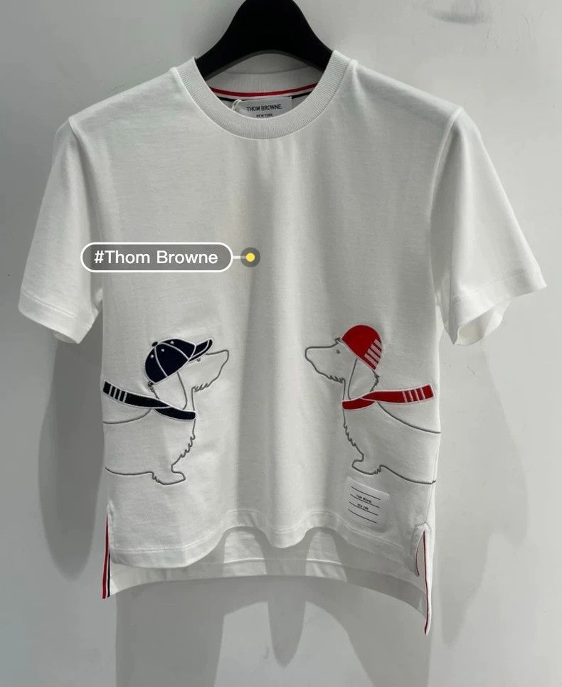 Thom Browne Thom Browne Dogs Embroidered Short Sleeve Size S / US 4 / IT 40 - 1 Thumbnail