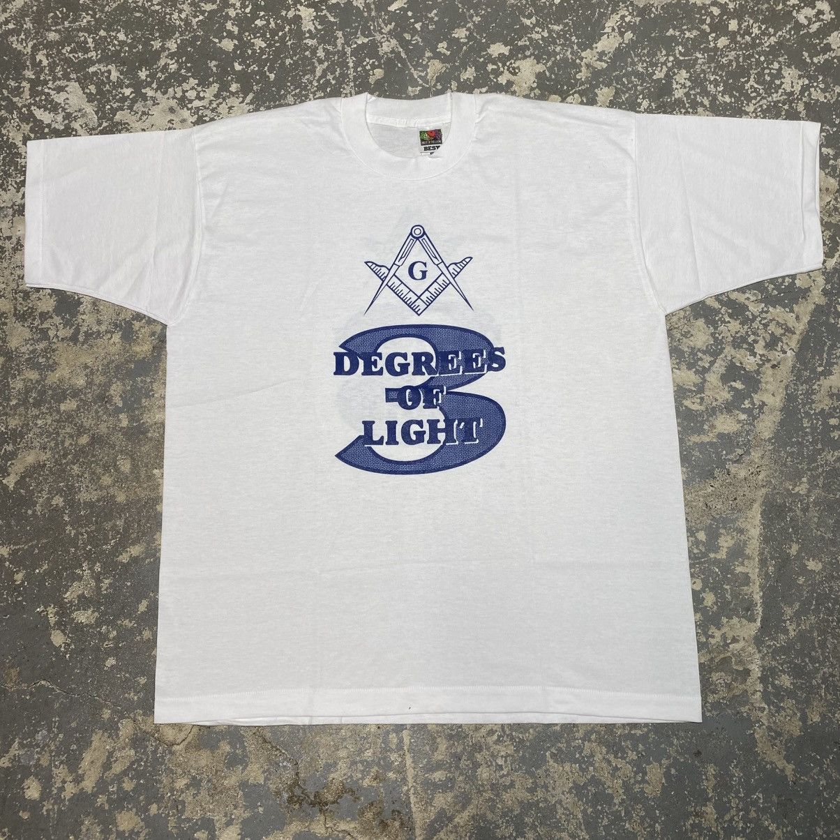 Vintage Vintage Freemason 3 Degrees of Light T-Shirt Illuminati Whit Size US XL / EU 56 / 4 - 1 Thumbnail