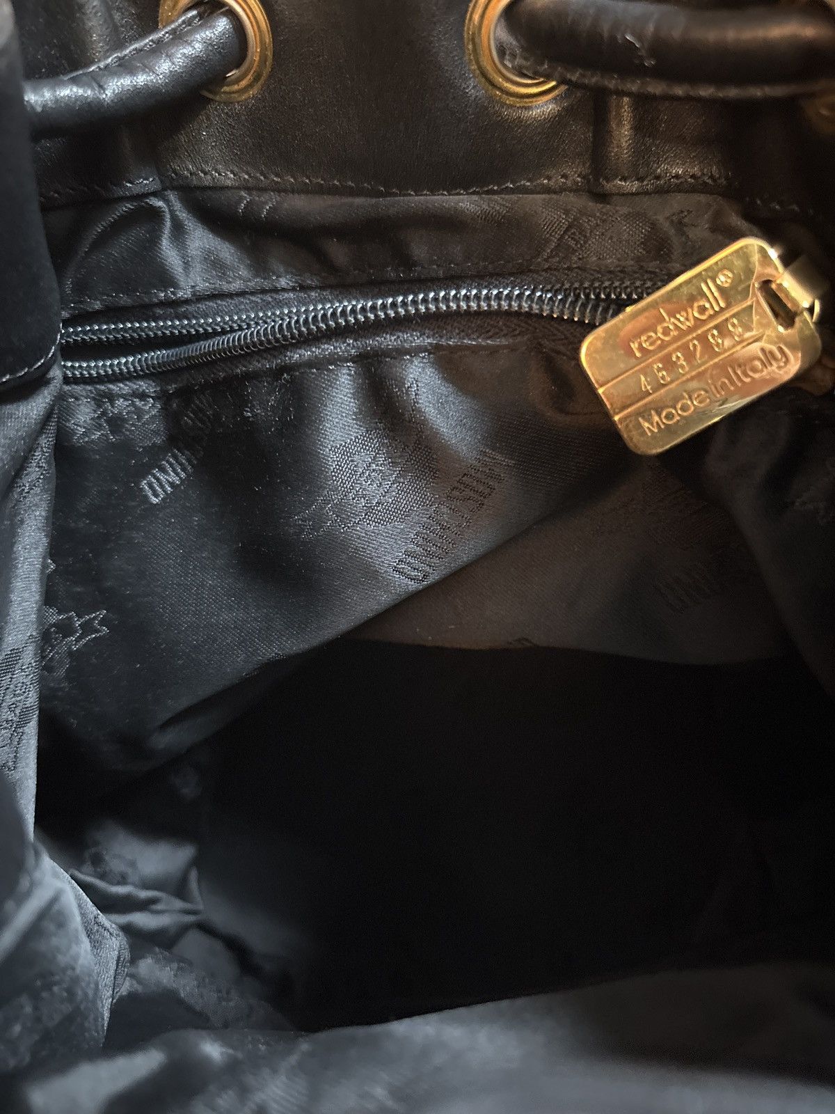 Moschino Vintage Moschino Black Drawstring Backpack Size ONE SIZE - 3 Thumbnail