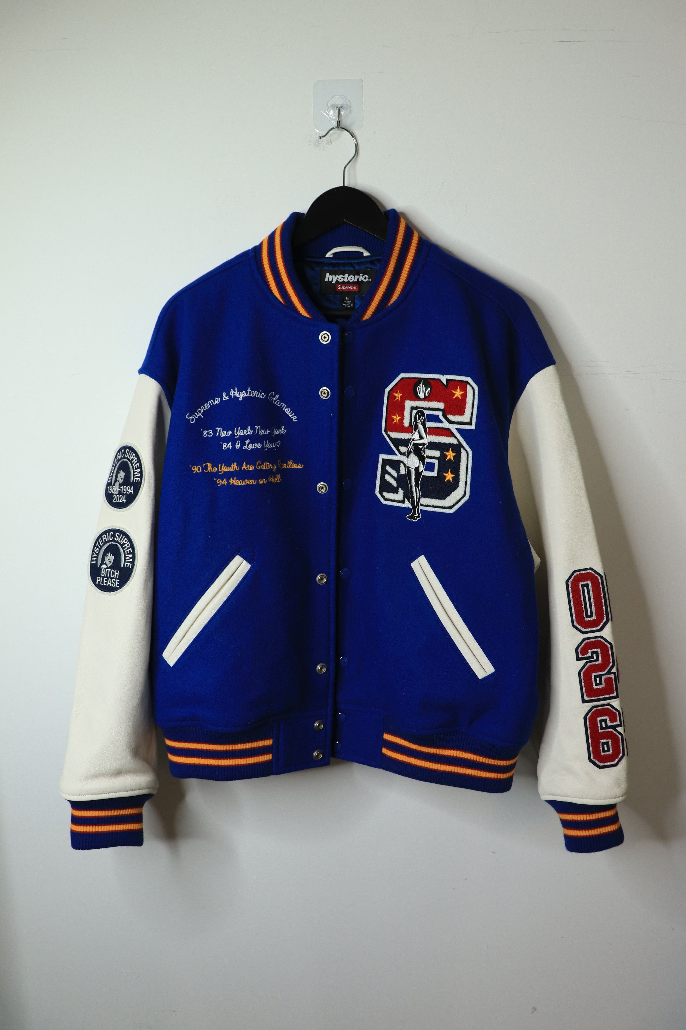 Supreme Blue varsity jacket - M Size M / US 6-8 / IT 42-44 - 1 Thumbnail