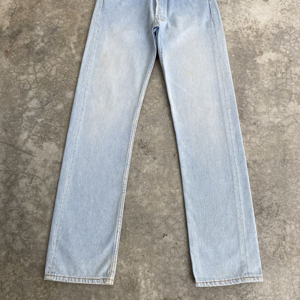 Levi's Vintage 90’s Levis 501 Faded Light Blue Distressed Jeans Size US 30 / EU 46 - 3 Thumbnail