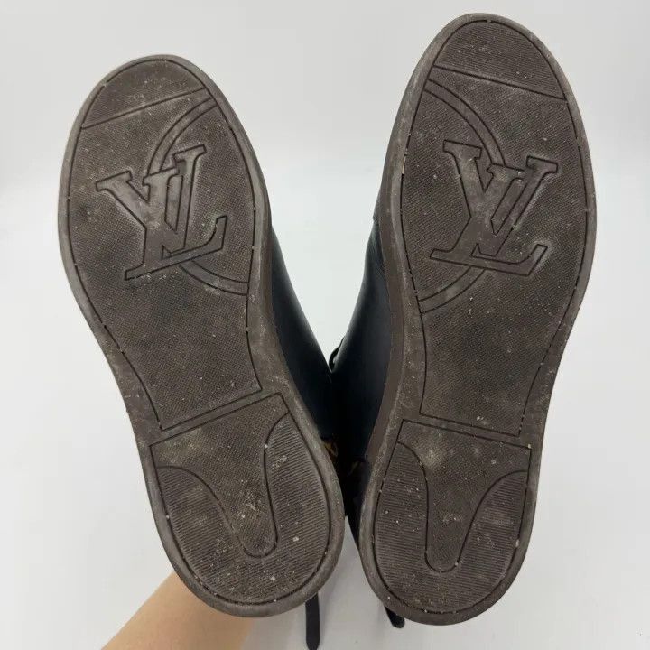 Louis Vuitton Louis Vuitton Black High-Top Lace-Up Sneakers -2508 Size US 8.5 / EU 41-42 - 8 Thumbnail