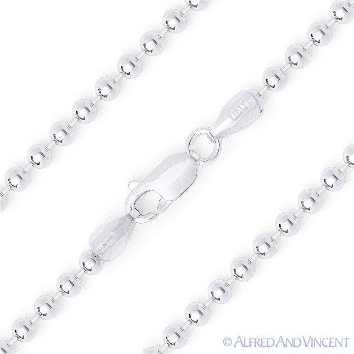 Other Polished Ball Bead Link Italian Chain Bracelet Size 8" Size ONE SIZE - 1 Thumbnail