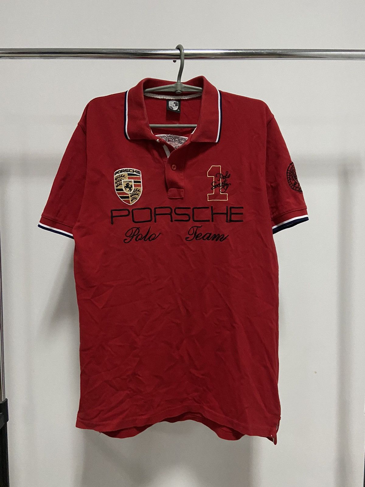 Porsche Design × Vintage Porsche racing polo team vintage big logo 2013 stuttgart Size US XL / EU 56 / 4 - 1 Thumbnail