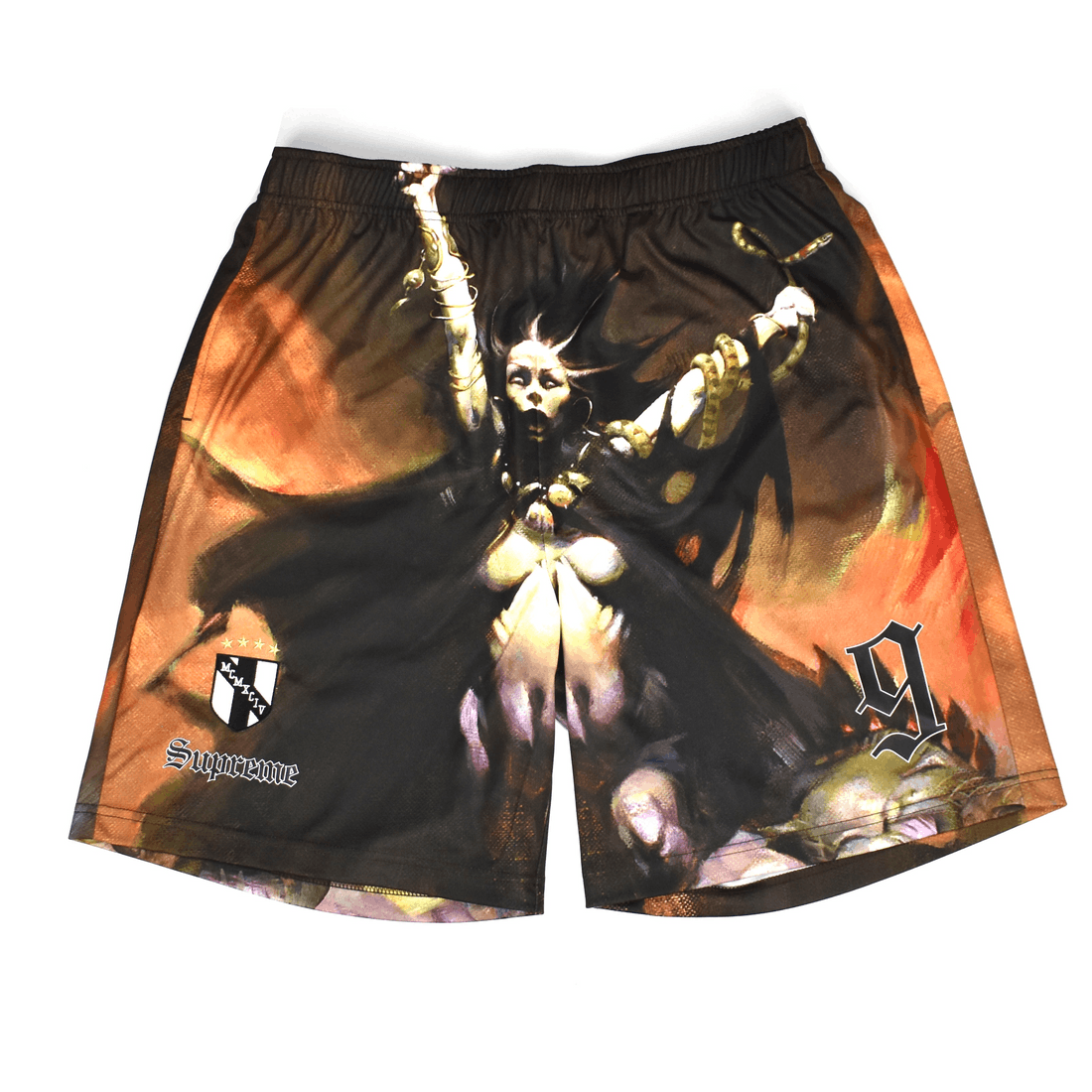 Supreme Supreme Frank Frazetta Artwork Print Soccer Shorts Size US 32 / EU 48 - 1 Thumbnail