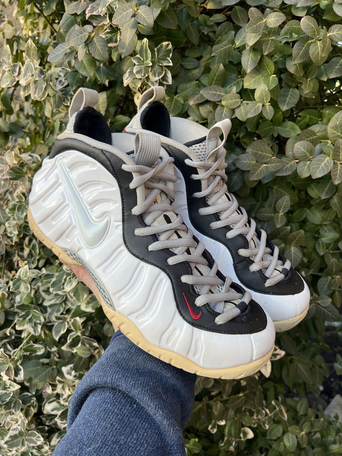 Nike Nike Air Foamposite Pro Chrome White Sneakers Size US 10 / EU 43 - 1 Thumbnail