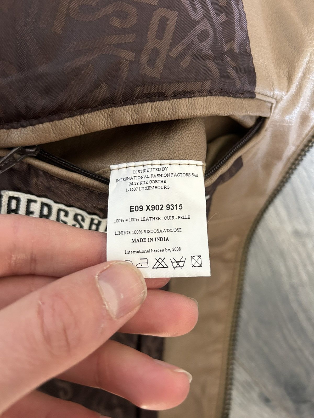 Dirk Bikkembergs Beige Leather Moto Jacket Size US M / EU 48-50 / 2 - 21 Thumbnail