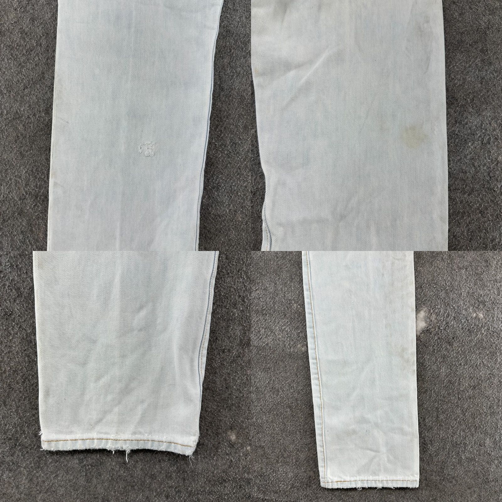 Levi's VINTAGE Levi's 501 Jeans Mens 30x34 Blue Regular Straight Light Wash Distressed 90s Y2K Size US 30 / EU 46 - 10 Thumbnail