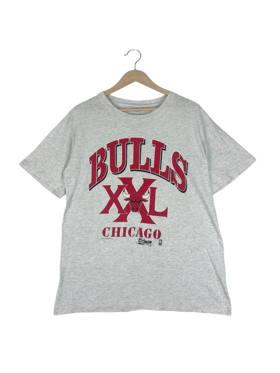 NBA × Vintage Vintage 90s Chicago Bulls T-Shirt – Grey, Classic NBA Size US L / EU 52-54 / 3 - 1 Thumbnail
