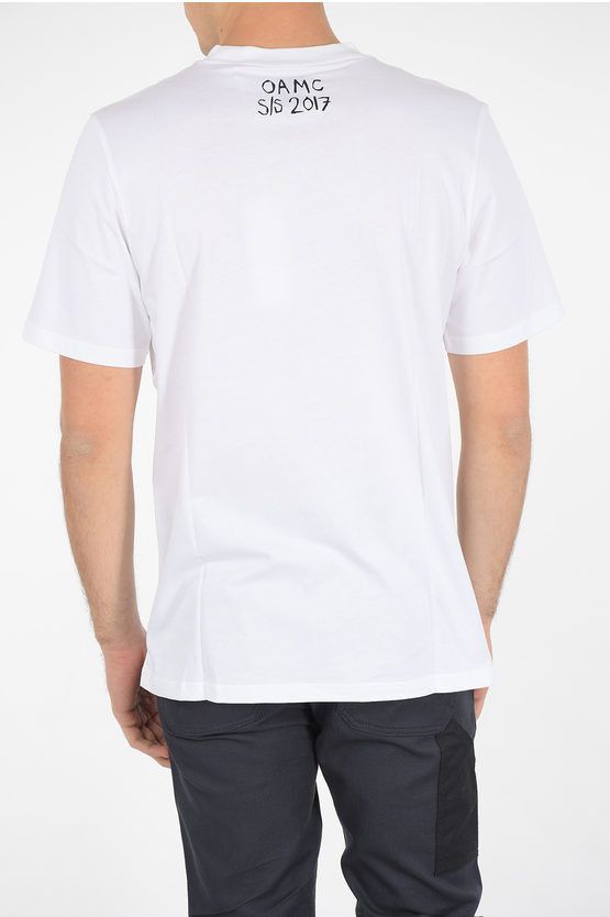 OAMC o1y0225 Crewneck T-Shirt in White/Black Size US XS / EU 42 / 0 - 4 Thumbnail