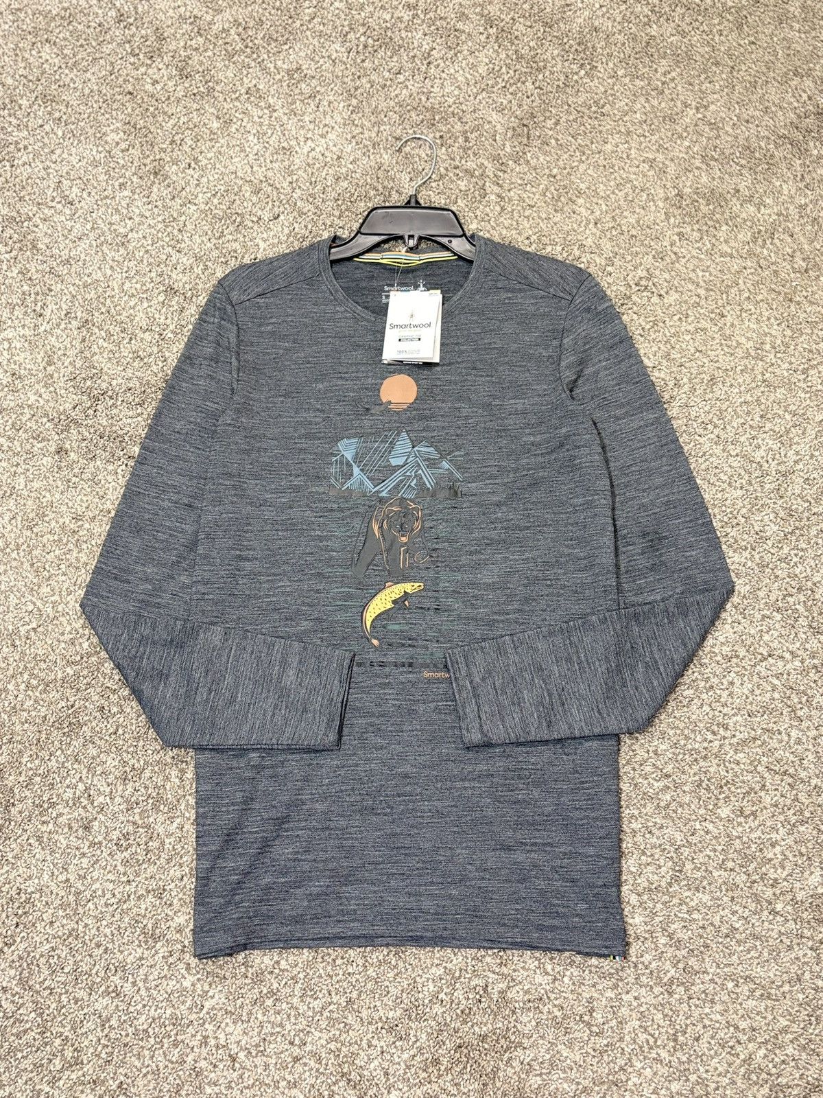 Smartwool Smartwool Sport 150 Alpine Bear Wool Long Sleeve Sweater S Size US S / EU 44-46 / 1 - 7 Thumbnail