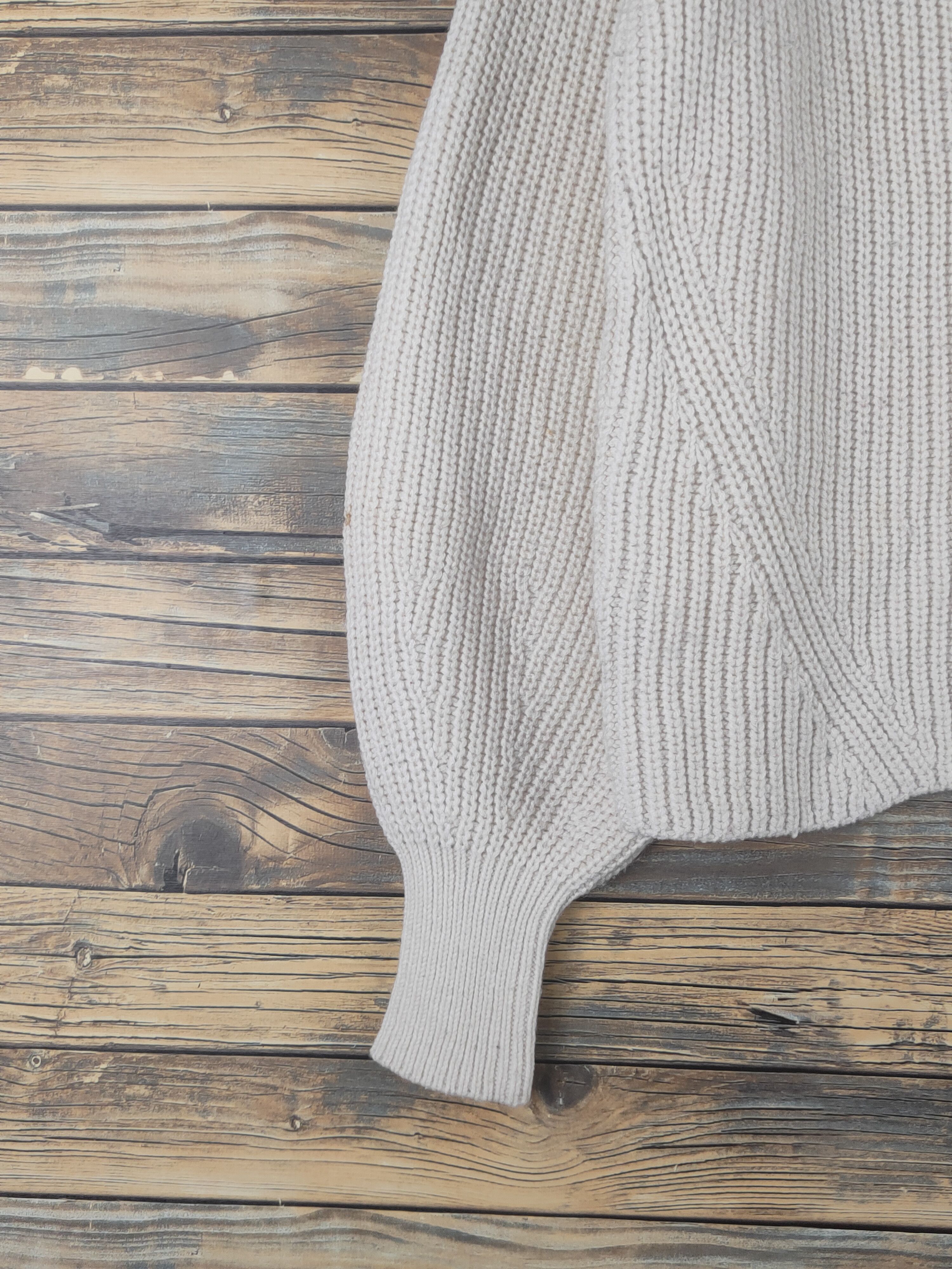 Vintage Iena Cream Knitwear Sweatshirts #W1213 Size L / US 10 / IT 46 - 4 Thumbnail