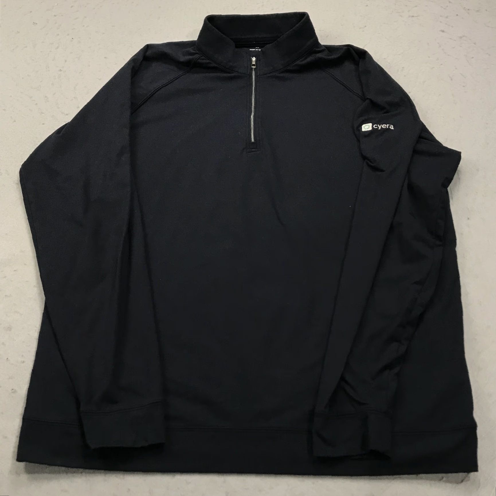 Vintage Holderness & Bourne Jacket Mens XL Black Solid Fit 1/4 Zip The Westland Golf Size US XL / EU 56 / 4 - 2 Thumbnail