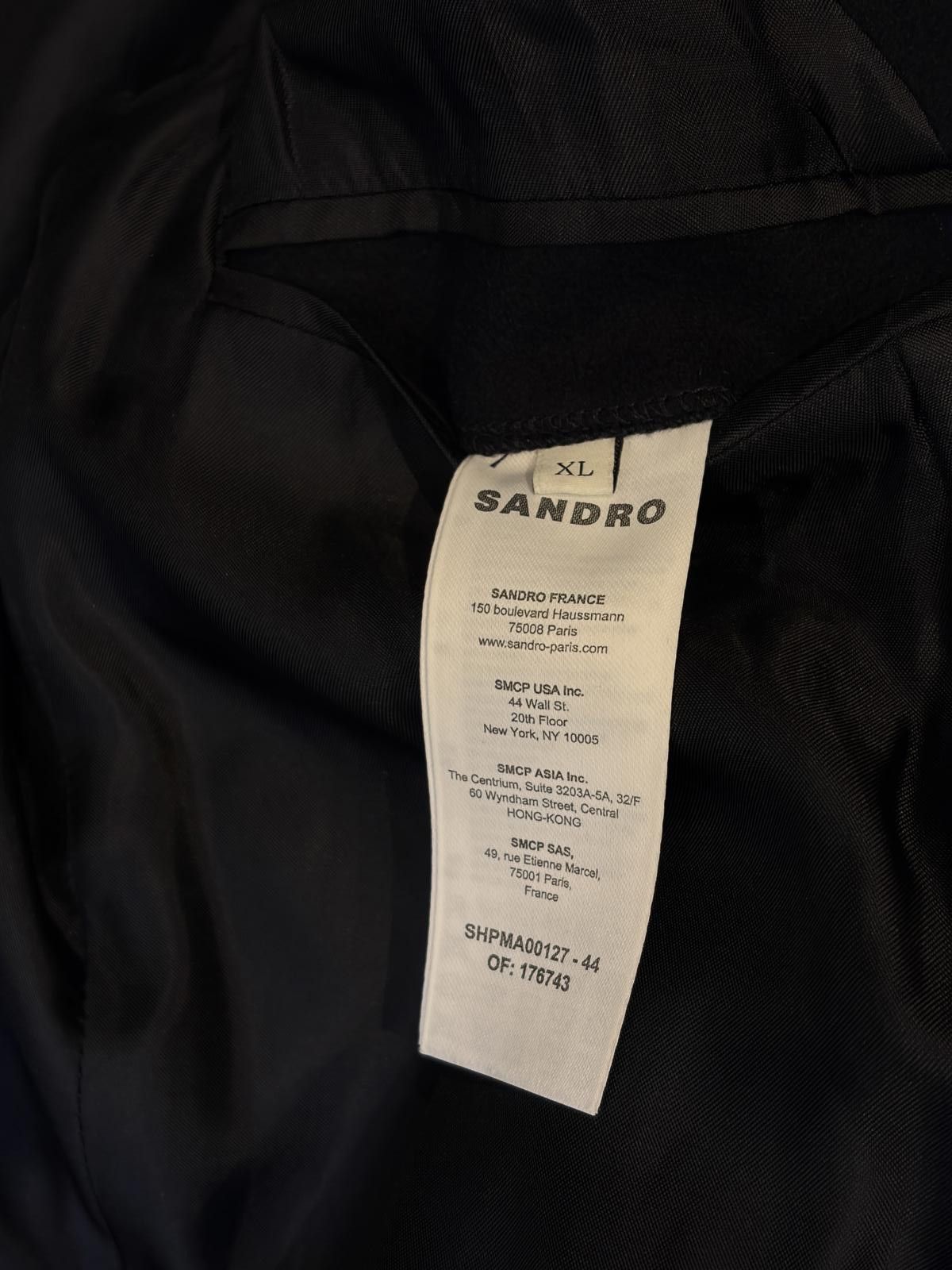 Sandro Sandro Paris Tailored Wool Coat Size US XL / EU 56 / 4 - 5 Thumbnail