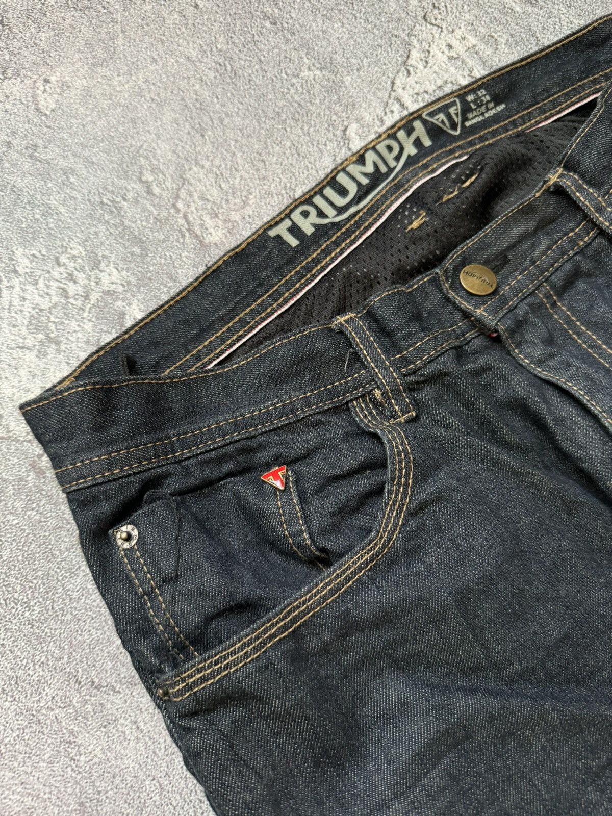 Other Triumph 32/34 selvedge hero riding jean denim pant trouser Size US 32 / EU 48 - 7 Thumbnail