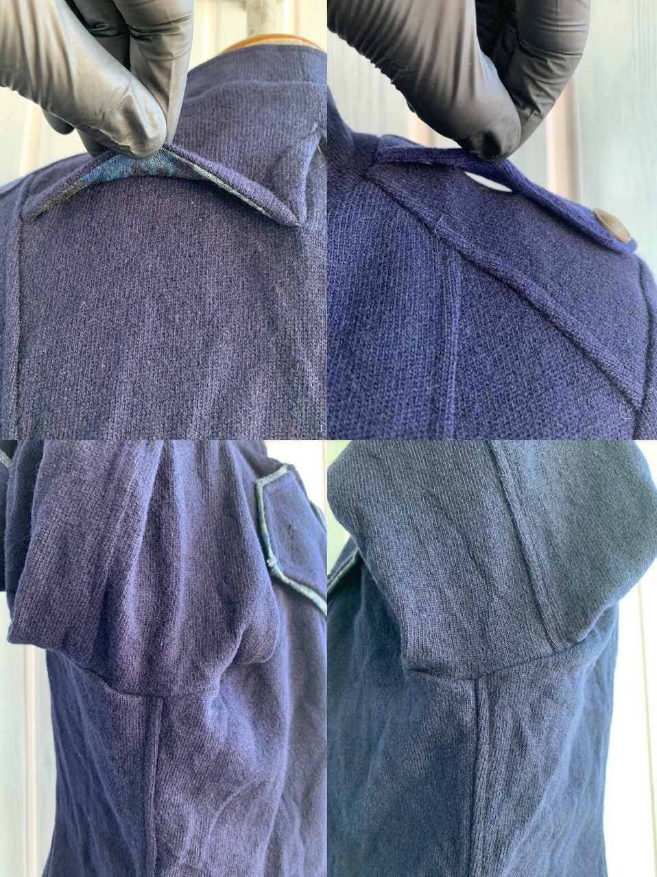 Other Aventures Des Toiles Multicolor Wool Knit Button Blazer Size M / US 6-8 / IT 42-44 - 22 Thumbnail