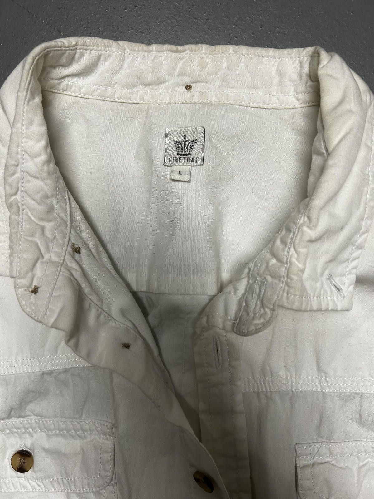 Firetrap Firetrap White Casual Short Sleeve Shirt Size US L / EU 52-54 / 3 - 3 Thumbnail