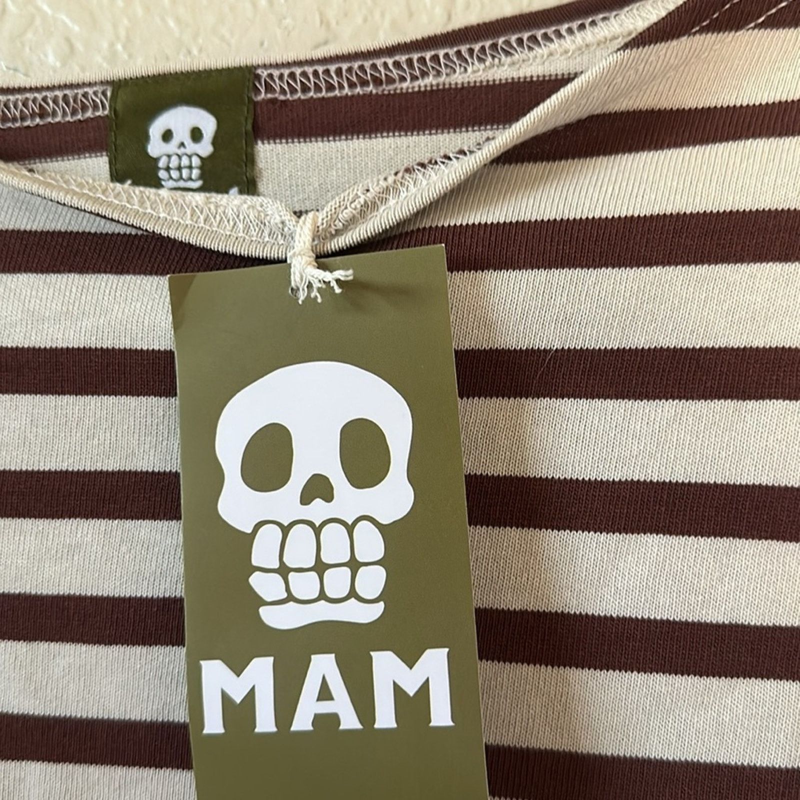 Macys MAM Studio Ghibli Striped Long Sleeve Tee Size L / US 10 / IT 46 - 5 Thumbnail